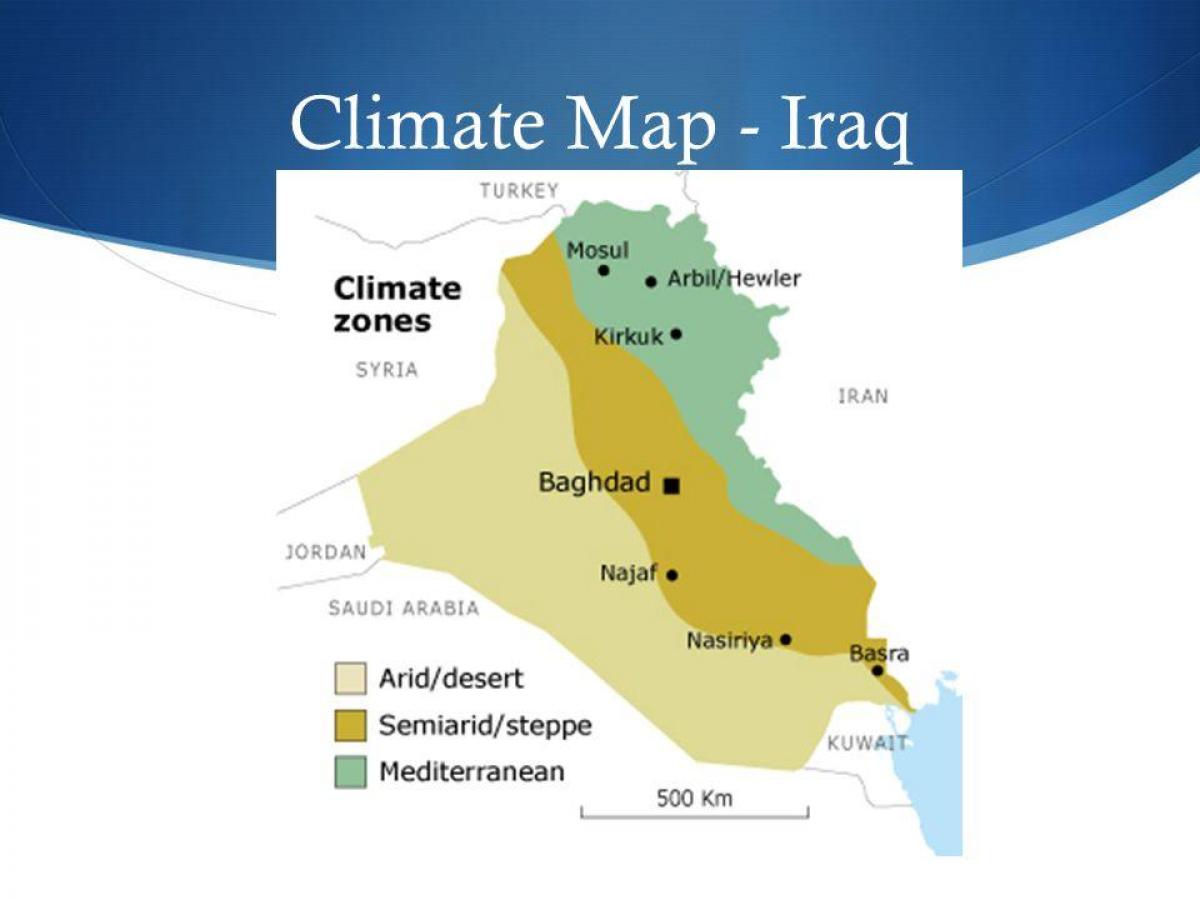 نقشه عراق آب و هوا