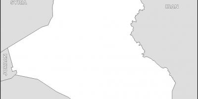 نقشه عراق خالی