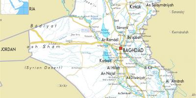 نقشه عراق رودخانه