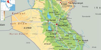 نقشه عراق جغرافیا