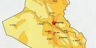 نقشه عراق جمعیت